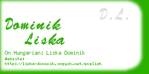 dominik liska business card